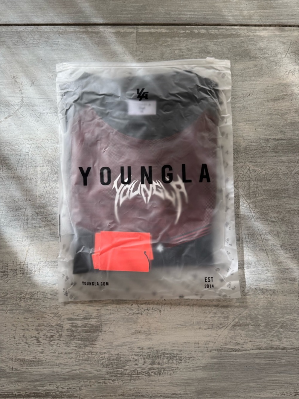 YoungLA Warrior Compression Tee Black & Red - Picture 3 of 4